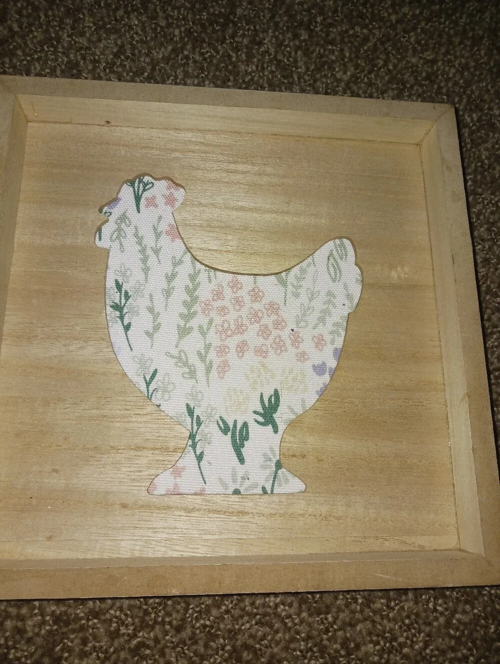 Wooden Farmhouse Chicken Wall Art